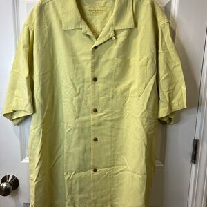 Tommy Bahama Light Green Casual Button Down Shirt
